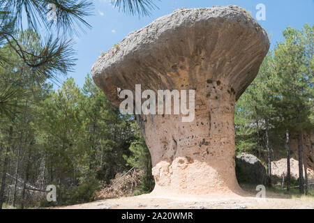 Ciudad Encantada (Englisch: Verzauberte Stadt), Spanien - 24. August 2019 - eine geologische Standort in der Nähe der Stadt Cuenca Stockfoto