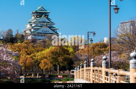 Burg von Osaka (Osakajo), Osaka Japan Stockfoto