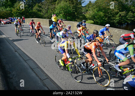 UCI Yorkshire Großbritannien Frauen Elite Rennen Rad WM Stockfoto