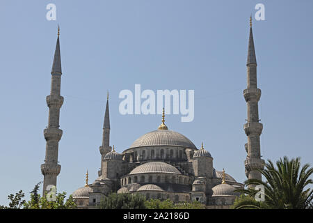 Der Sultan Ahmed Moschee AKA Blaue Moschee, Fatih, Istanbul, Türkei. Stockfoto