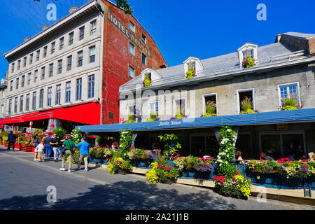 Montreal, Quebec, Kanada, September 20,2019.Old Montreal an einem warmen Sommertag in Montreal, Quebec, Kanada. Credit: Mario Beauregard/Alamy Nachrichten Stockfoto