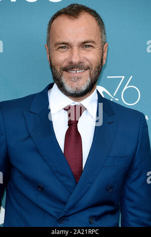 76. Filmfestival von Venedig 2019, Fotoshooting Film Il sindaco del rione sanitÃ. Im Bild: Massimiliano Gallo Wo: Venezia, Italien Wann: 28. Feb. 2014 Credit: IPA/WENN.com ** Nur für die Veröffentlichung in Großbritannien, den USA, Deutschland, Österreich, Schweiz ** verfügbar Stockfoto