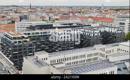 Berlin, Deutschland. 20 Sep, 2019. Die Vogelperspektive zeigt neue Apartments in der Nähe des Alexanderplatzes. Quelle: Annette Riedl/dpa-Zentralbild/ZB/dpa/Alamy leben Nachrichten Stockfoto