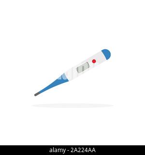 Elektronische medizinische Thermometer Symbol mit Schatten. Vektor Stock Vektor