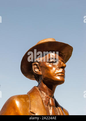 Bela Bartok Statue, Nahaufnahme des Kopfes, South Kensington, London Stockfoto