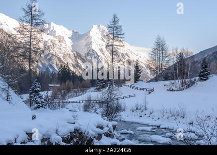 Sankt Anton am Arlberg, Tiroler Alpen, Österreich Stockfoto