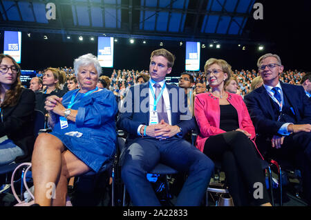 Manchester, Großbritannien. 30. September 2019. Tag 2 des 2019 Parteitag der Konservativen Partei in Manchester Central. Credit: Paul Warburton/Alamy leben Nachrichten Stockfoto