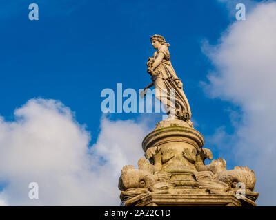 Flora Brunnen, am Hutatma Chowk (Martyr's Square), ist ein ornamental und exquisit modellierten Architektonisches erbe Denkmal an den Sou entfernt Stockfoto