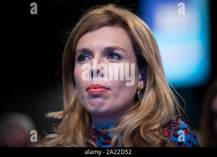 Manchester, Großbritannien. 30. September 2019. Naturschützer Carrie Symonds, Partner von Premierminister Boris Johnson, nimmt an Tag zwei der Parteitag der Konservativen in Manchester. © Russell Hart/Alamy Leben Nachrichten. Stockfoto