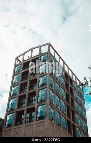 Blick auf die Stadtgebäude von Kapstadt bei Sonnenuntergang Stockfoto