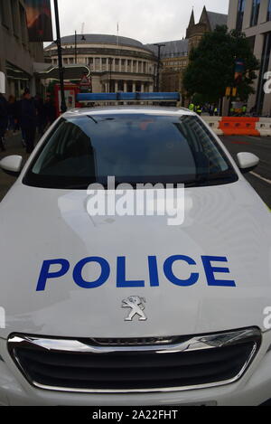 Polizei-Fahrzeuge Stockfoto