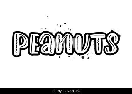 Vektor Kalligraphie Abbildung auf weißem Hintergrund Stock Vektor