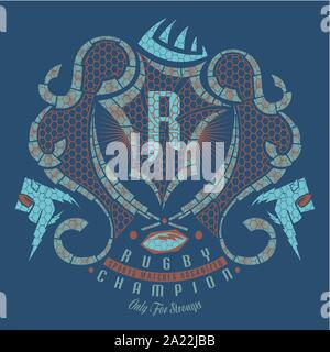 Logo der Rugby-WM, Vector Illustration. Stock Vektor