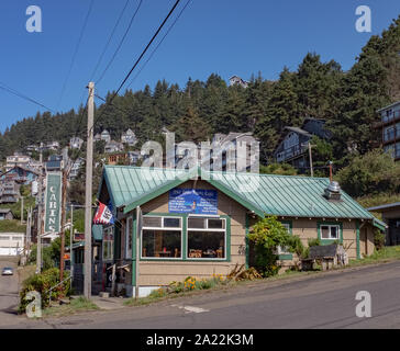 Gemütliche Seaside Cottage, Oceanside, California, USA Stockfoto