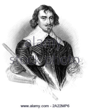 Robert Reich, Hochformat, 2. Earl of Warwick, 1587 - 1658, war eine englische Kolonialverwaltung, Admiral, vintage Abbildung von 1850 Stockfoto