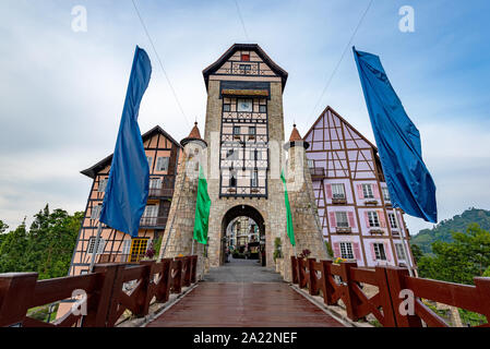 Tag mal Anzeigen in Colmar Tropicale im Berjaya Hills, Bukit Tinggi Pahang Stockfoto