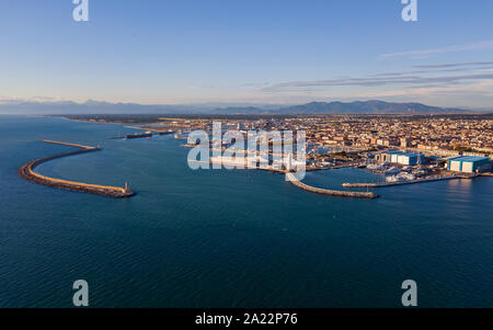 Hafen von Livorno in Italien, Toskana. Stockfoto
