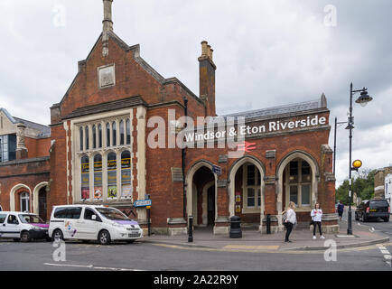 Windsor und Eton Riverside Bahnhof, Windsor, Berkshire, England, Großbritannien Stockfoto