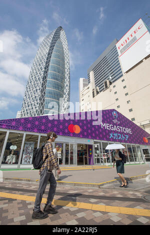 Atmosphäre EINER RUGBY WORLD CUP in Tokio Stockfoto