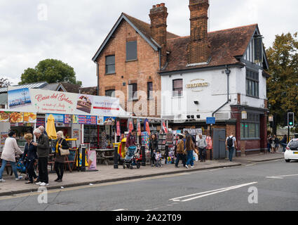 Cassa del Gelato Eis shop, Braun, ein Restaurant und ein Souvenirshop, River Street, Windsor, Berkshire, England, Großbritannien Stockfoto