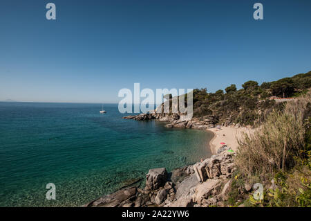 Cavoli, der kleine Strand Stockfoto