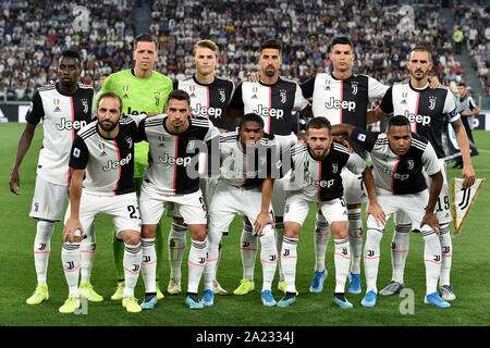 Juventus team Line up. Team Foto Torino 31/08/2019 Allianz Stadion Fußball Serie A 2019/2020 FC Juventus - SSC Napoli Foto Andrea Staccioli/Ins Stockfoto