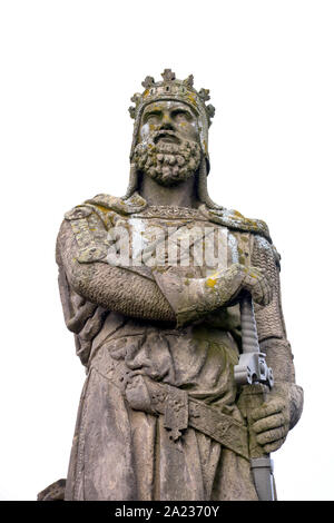 Statue von König Robert The Bruce von Schottland auf Stirling Castle Stockfoto