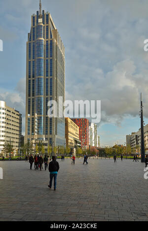 Stadtzentrum Rotterdams anzeigen Stockfoto