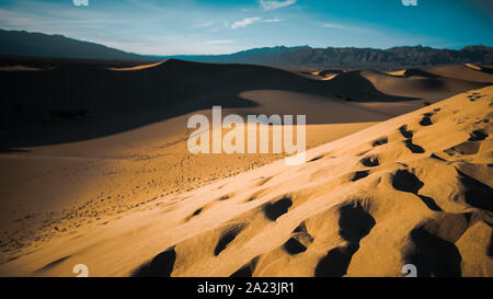 Die Mesquite Sanddünen im Death Valley National Park, Kalifornien, USA Stockfoto