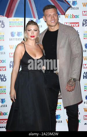 Alex und Olivia Bowen, Spiegel tierischen Helden Awards 2019, in Partnerschaft mit der Menschen Postcodelotterie und Webbox, Grosvenor House Hotel, London, Großbritannien, 30. Stockfoto