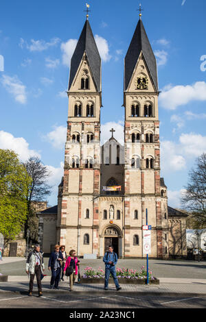 Die Basilika St. Kastor in Koblenz, Deutschland Stockfoto