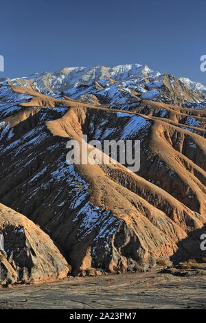 Zentrale Altyn Tagh-Berge vom Nnal.Highway G315-North Xorkol Becken aus gesehen. Xinjiang-China-0510 Stockfoto