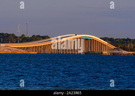 Navarre Beach Causeway Bridge, Navarre Beach, Florida, USA Stockfoto