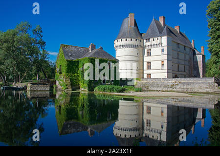 Chateau de L'lslette am Fluss Indre Indre et Loire Frankreich Stockfoto