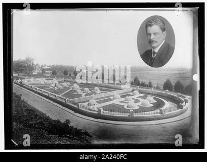 PAN AMERICAN wissenschaftlichen Kongress. Schlangenfarm IN BRASILIEN. Kopieren. INSET, DR. VITAL BRASIL Stockfoto