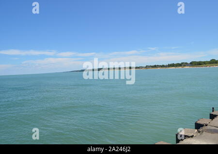 Sommer in Michigan: Auf der Suche nach Norden entlang des Lake Michigan Shoreline in der Nähe von St. Joseph Stockfoto