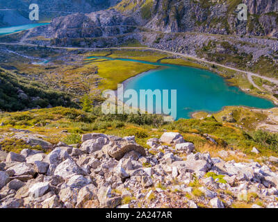 Cornisello Seen (Italienisch: Laghi di Cornisello), Südtirol, Dolomiten, Italien Stockfoto