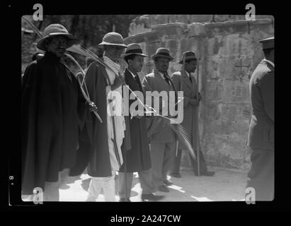 Palmsonntag, 1937. Abessinier Prozession Jerusalem Stockfoto