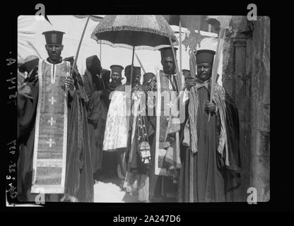 Palmsonntag, 1937. Abessinier Prozession Jerusalem Stockfoto