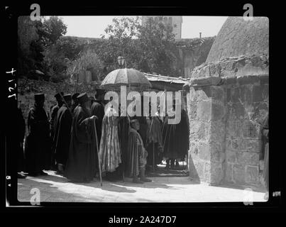 Palmsonntag, 1937. Abessinier Prozession Jerusalem Stockfoto