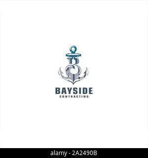 Erstmalige B für Anker Stock Vektor