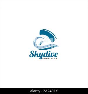 Welle und Skydive Stock Vektor
