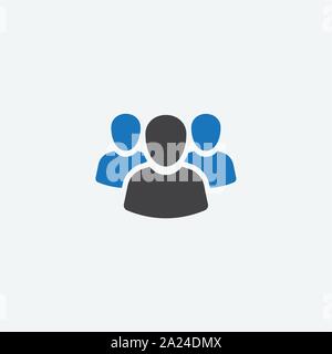 Symbol, team leader Symbol, team leader Symbol Abbildung, team leader Vektor Symbol einfach und modern. Flache Symbol Stock Vektor