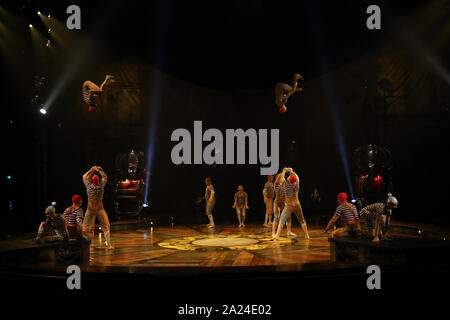 Sydney, Australien. 1. Oktober 2019. Cirque du Soleil Produktion KURIOS - Kabinett der Kuriositäten im Entertainment Viertel, Moore Park, Credit: Richard Milnes/Alamy leben Nachrichten Stockfoto