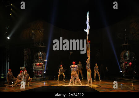 Sydney, Australien. 1. Oktober 2019. Cirque du Soleil Produktion KURIOS - Kabinett der Kuriositäten im Entertainment Viertel, Moore Park, Credit: Richard Milnes/Alamy leben Nachrichten Stockfoto