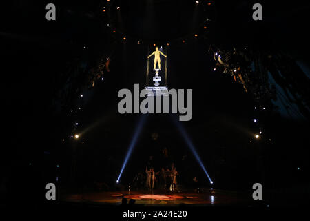 Sydney, Australien. 1. Oktober 2019. Cirque du Soleil Produktion KURIOS - Kabinett der Kuriositäten im Entertainment Viertel, Moore Park, Credit: Richard Milnes/Alamy leben Nachrichten Stockfoto