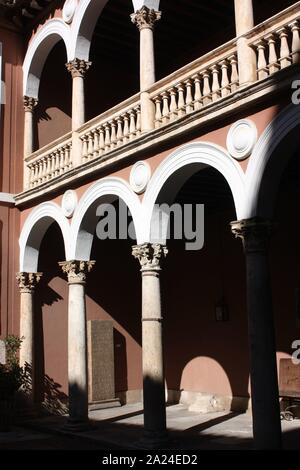 Valladolid, Spanien - Museo de Valladolid - Innenhof - an 11 genommen werde Stockfoto