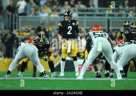 Pittsburgh, PA, USA. 30 Sep, 2019. Maurer Rudolph #2 Während der Pittsburgh Steelers vs Cincinnati Bengals am Heinz Feld in Pittsburgh, PA. Jason Pohuski/CSM/Alamy leben Nachrichten Stockfoto