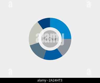 Bunte Pie chart, Diagramm, Infografik. Vector Illustration. Stock Vektor