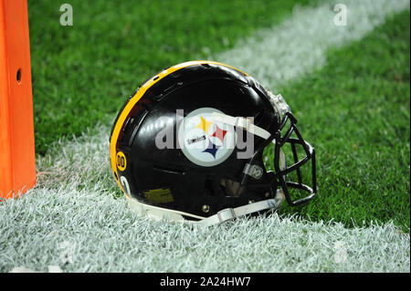 Pittsburgh, PA, USA. 30 Sep, 2019. Steelers Helm während der Pittsburgh Steelers vs Cincinnati Bengals am Heinz Feld in Pittsburgh, PA. Jason Pohuski/CSM/Alamy leben Nachrichten Stockfoto